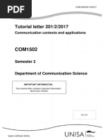 Tutorial Letter 201/2/2017: Communication Contexts and Applications