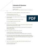 Standard Deviation DS Questions PDF