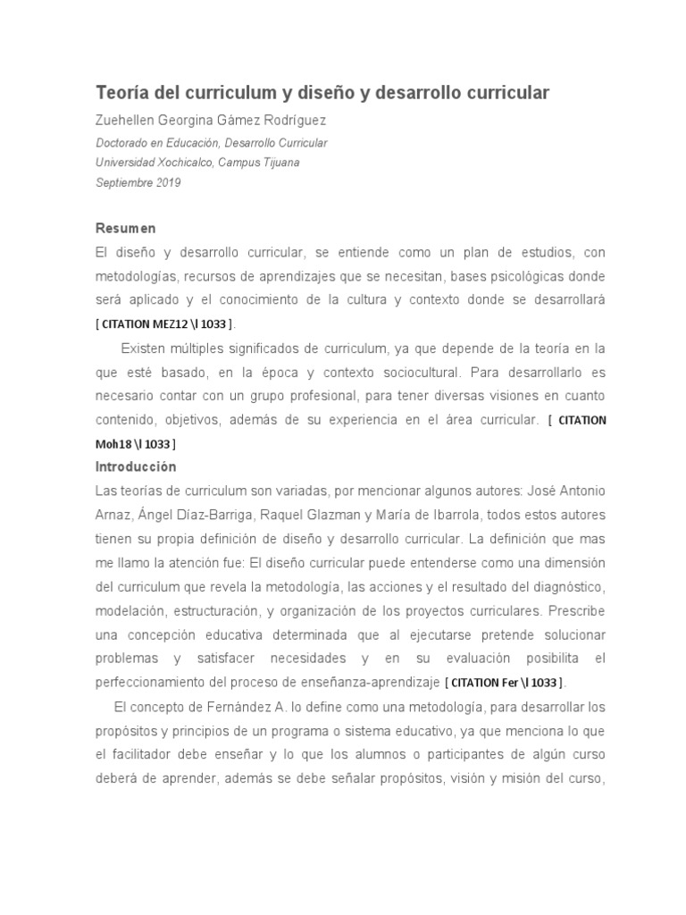 Diseño Curricular y Contexto Sociocultural | PDF | Plan de estudios ...