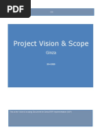 Project Vision Scope Template - Assignment