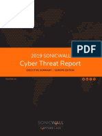 2019 SonicWall Cyber Threat Report - Executive Summary Europe - English