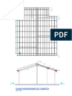 Plano de Cubierta-Maderamen