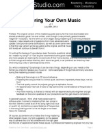 Mastering Your Own Music!