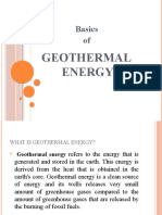 Basics Of: Geothermal Energy