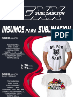 Insumos Sublimar Catalog