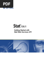 Getting Started With Stat Web Services API