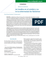 Señalización Por Insulina en El Cerebro y Su Participación en La Enfermedad de Alzheimer