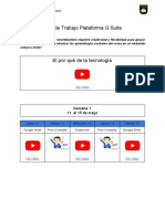 Plan de Trabajo Plataforma G Suite