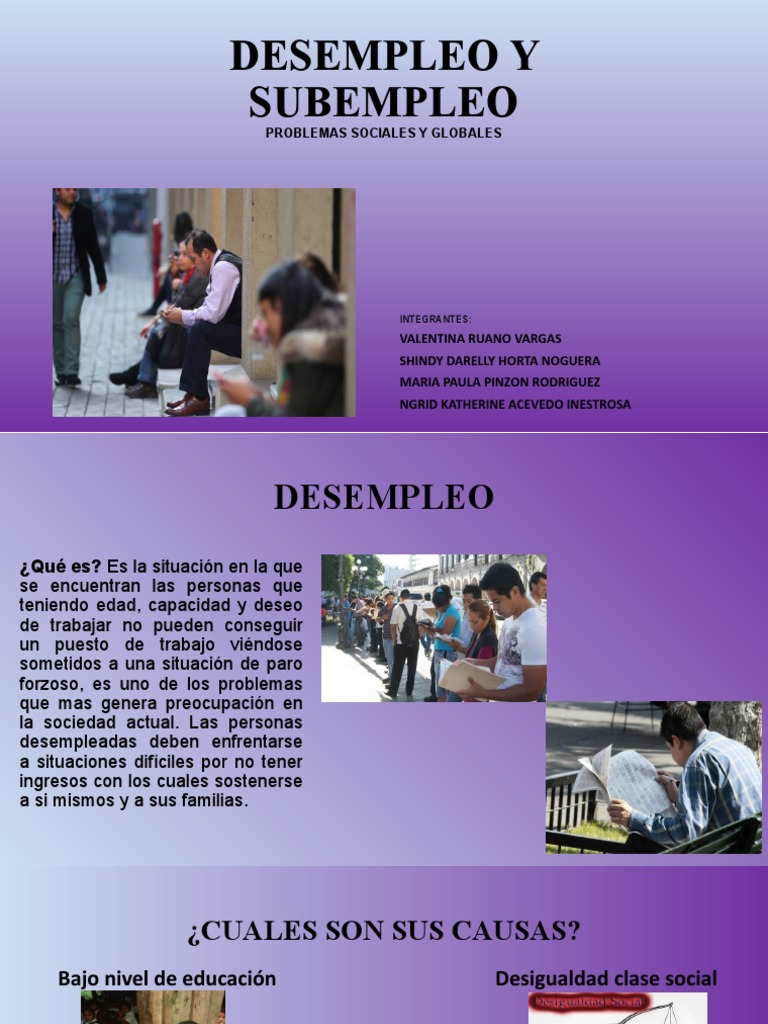 Definición y Tipos de Subempleo | PDF | Desempleo | Ciencias sociales