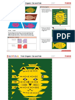 Trick Origami: Cat and Fish: Folding Diagrams