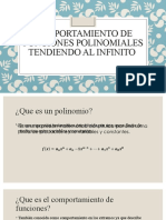 Comportamiento de Funciones Polinomiales