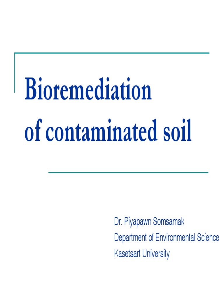 An In-Depth Review of In Situ Bioremediation Techniques for ...