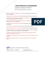 Derechos y Obligaciones de Los Trabajadores