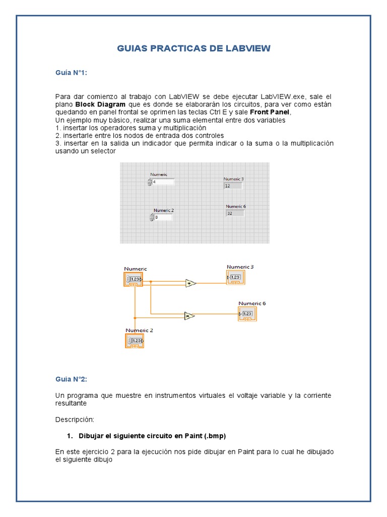Guías Prácticas para LabVIEW | PDF | Lenguaje de programación | Informática