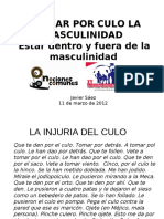 A Tomar Por El Culo La Masculinidad PDF