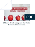 20 Interactive Teaching Activities For in The Interactive Classroom