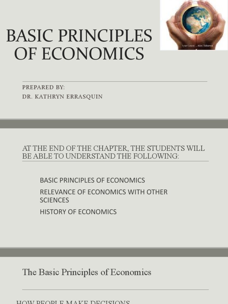 Basic Principles of Economics | PDF | Trade Off | Inflation