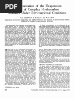 Complex: Characterization of The Evaporation Rates of Hydrocarbon Mixtures Under Environmental Conditions