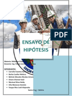 ENSAYO DE HIPÓTESIS Informe
