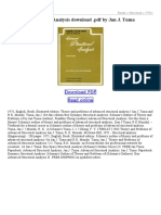 Advanced Structural Analysis PDF