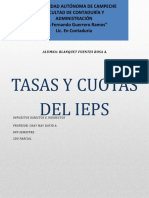 TASAS O CUOTAS DEL IEPS