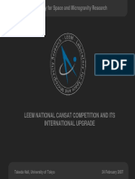 Laboratory For Space and Microgravity Research: Leem National Cansat Competition and Its International Upgrade