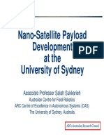 Nano-Satellite Payload Development at The University of Sydney