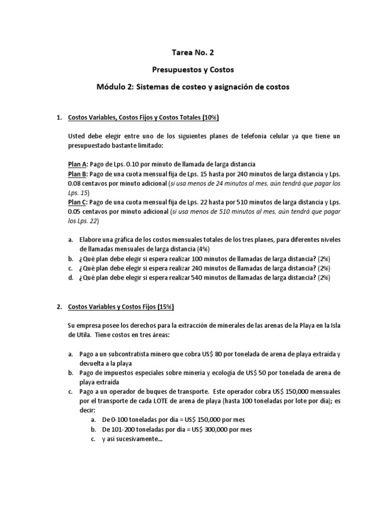 Tarea No 2 Módulo 2 PDF | PDF | Minería | Business