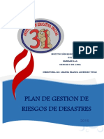 Plan de gestión de riesgos 