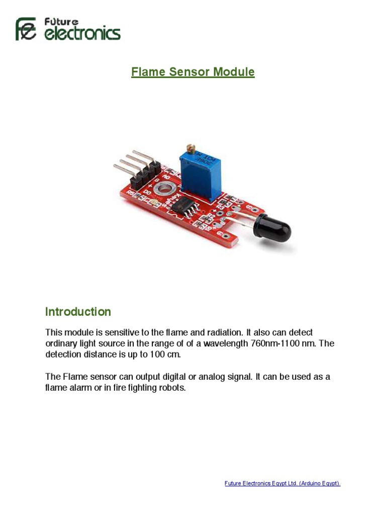 Flame Sensor Arduino PDF | PDF