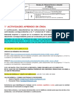 LCLF - 8° Básico - Matemática. Trabajo Online - PDF