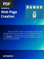 Basic Web Page Creation