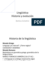 1 Historia de La Lingüística
