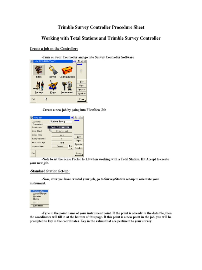 Survey Controller With Total Station | PDF | Surveying | Computing
