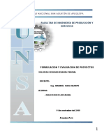 Solucion Segundo Examen de Formulacion y Evaluacion de Proyectos - Luis Chilo