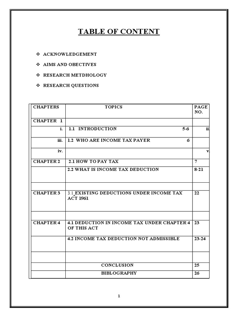 Deduction Under Income Tax Act 1961 Pdf Income Tax In India