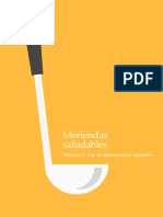 Meriendas saludables: Ley de alimentación saludable