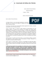 Carta Primeiro Ministro 230609