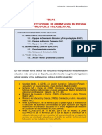 Tema 08. EL MODELO INSTITUCIONAL DE ORIENTACIÓN EN ESPAÑA. ESTRUCTURAS ORGANIZATIVAS.