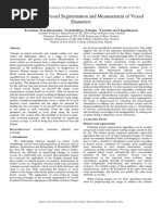 Retinal Blood Vessel Segmentation and Measurement of Vessel Diameters