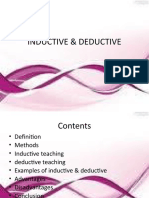 Inductive and Deductive Teaching