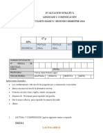 26 Imprimir Prueba Lenguaje y Comunicacion Cuarto Basico Agosto