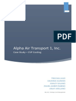 Alpha Air Transport 1, Inc.: Case Study - CVP Costing
