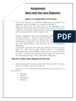 Assignment Class, Object and Use Case Diagrams: Task 01: Aggregation Vs Composition (10 Scores)