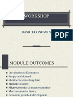 Workshop: Basic Economics