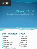Creating A Worksheet and An Embedded Chart