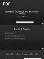 Informal Greetings and Farewells - Updated