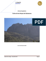 Informe Expedicion Cueva de los Brujos Salamanca - Soc. Chilena Historia y Geografia