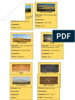 Fichas de información de Complejos arqueológicos