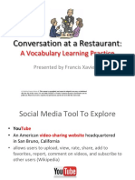 Vocabulary Lesson - Restaurant PDF